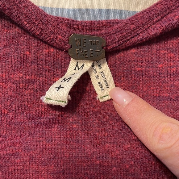 We the Free by Free People Swing Thermal Top Purple size Medium - Picture 4 of 9